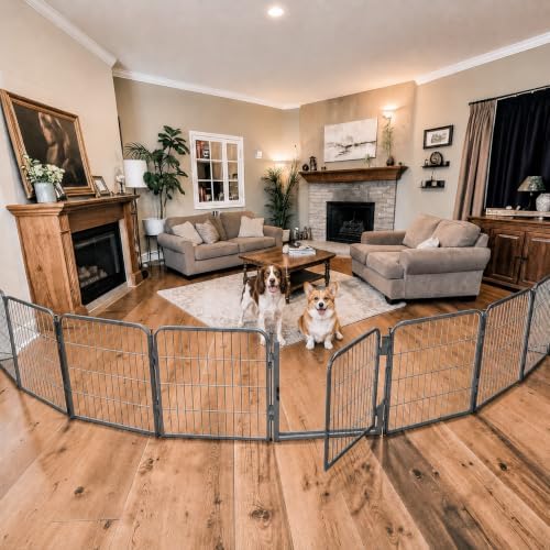 Extra Wide Adjustable Dog Gate w/Door – 24 inch Tall & Up to 176 inch Wide 8 - Image 4