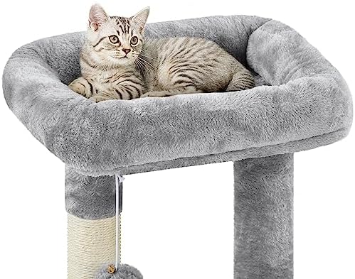 Topeakmart 34in Small Cat Tree w/Condo & Basket - Image 5
