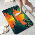 Abstract Nature View Bathroom Rug 29.5"x17", Super Absorbent Fast Drying Bath by Unknown