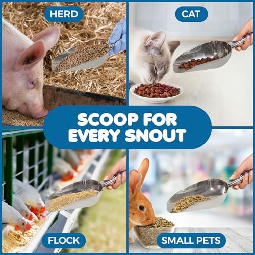 SunGrow Large Cat Litter and Food Scoop, Life Transforming 2-in-1 Scooper - Image 5