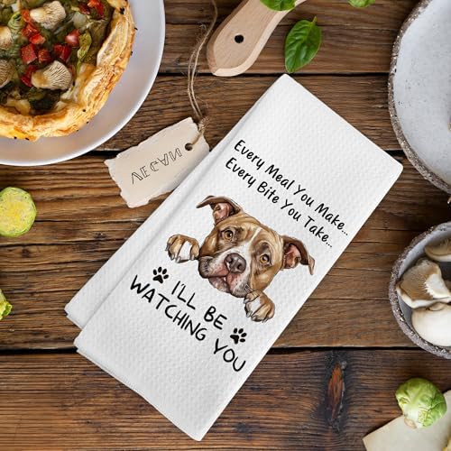 Funny Pitbull Pit Bull Dog Kitchen Towels Accessories Decor, Pitbull Pit Bull - Image 6