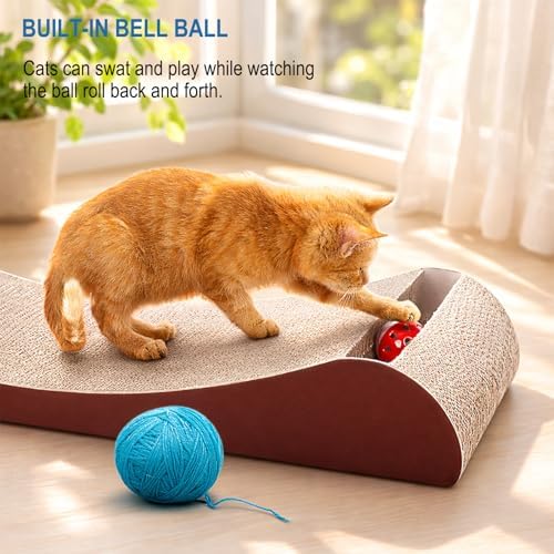 Simple Deluxe Cat Scratcher Cardboard Lounge Bed - Image 4