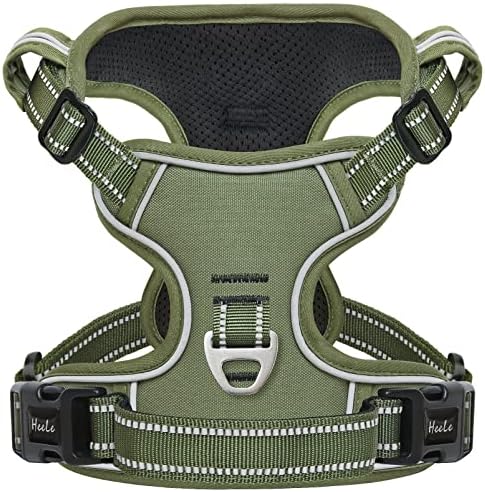HEELE Dog Harness, No Pull Adjustable Padded Reflective Harness by HEELE