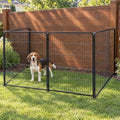 DUMOS Dog Playpen 40 Inch 4 Panels Indoor Outdoor Metal Pet Fence by DumosLifestyle
