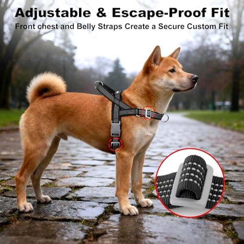 No Pull Dog Harness with Handle, Adjustable Soft Mesh Padded Vest - Image 5