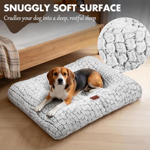 Dog Bed Crate Pad for Small Dogs 24"x18" White - Image 2