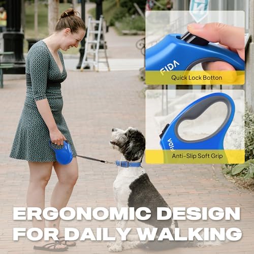 Fida Retractable Dog Leash, 16 ft Dog Walking Leash - Image 5