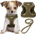 No Pull Dog Puppy Harness and Leash Set Reflective Mesh Vest XX-Small by YIMEIS