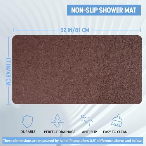 Hargiis Non-Slip Bathtub Mat, Anti Slip Shower Mat, Fast Drying Bathtub Mats - Image 2