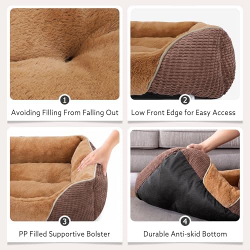 MIXJOY Dog Beds for Small Dogs, Cat Beds for Indoor Cats Washable, Calming Pet - Image 6