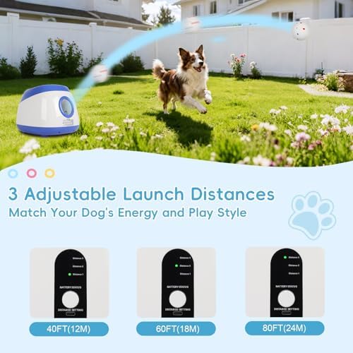 Automatic Ball Launcher for Dogs: 40-80FT Thrower Fetch Machine - Image 2