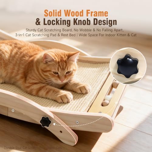 Large Sisal Cat Scratcher Bed, Sisal Cat Scratcher - Image 2