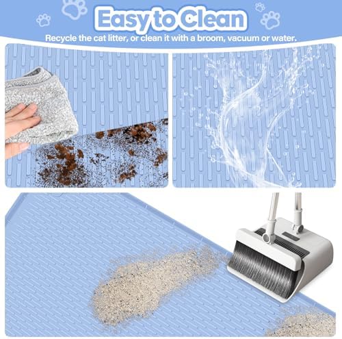 Silicone Cat Litter Mat for Litter Box 40”x28” Large Cat Mat - Image 5