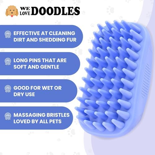 Bath Brush for Pet Grooming & Massage - Image 2