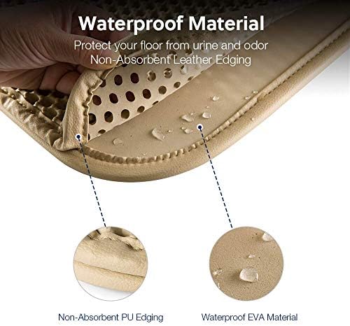WePet Cat Litter Mat, Kitty Litter Trapping Mat, Honeycomb Double Layer Mats - Image 5