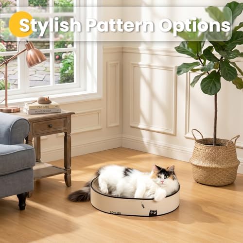 Conlun Oval Cat Scratcher Bed | Scratching Bowl Lounge - Image 2