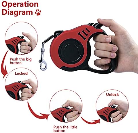 Retractable Dog Leash 16ft, Tangle-Free Expandable Leash - Image 3
