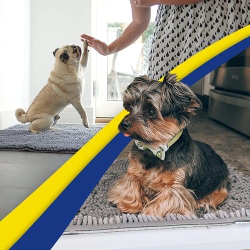 Muddy Mat® 4-Piece Grey Medium 30"X19" AS-SEEN-ON-TV Highly Absorbent - Image 2