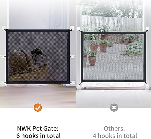 NWK Dog Gate for Stairs and Doorways 50''X30'' Fits 40 to 48 Inch Opening - Image 3