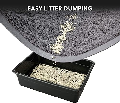 WePet Cat Litter Box Mat, Kitty Premium PVC Pad, Durable Trapping Rug, - Image 5