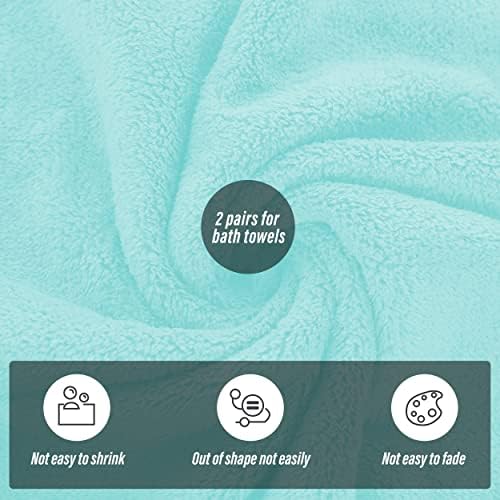 MOONQUEEN 2 Pack Premium Bath Towel Set - Image 4
