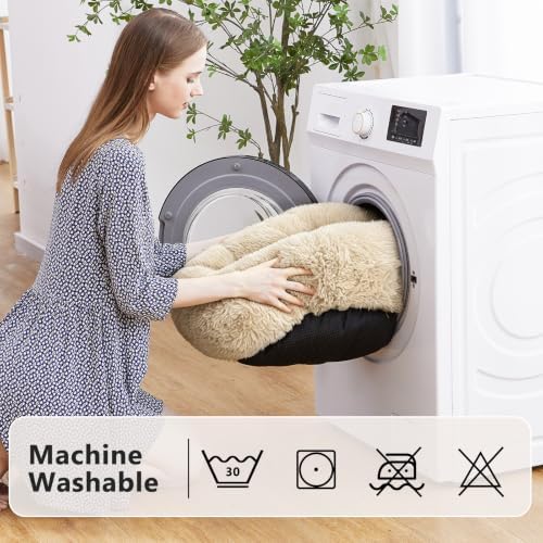 MIXJOY Orthopedic Dog Bed Comfortable Donut Cuddler Round Pet Beds Ultra Soft - Image 6
