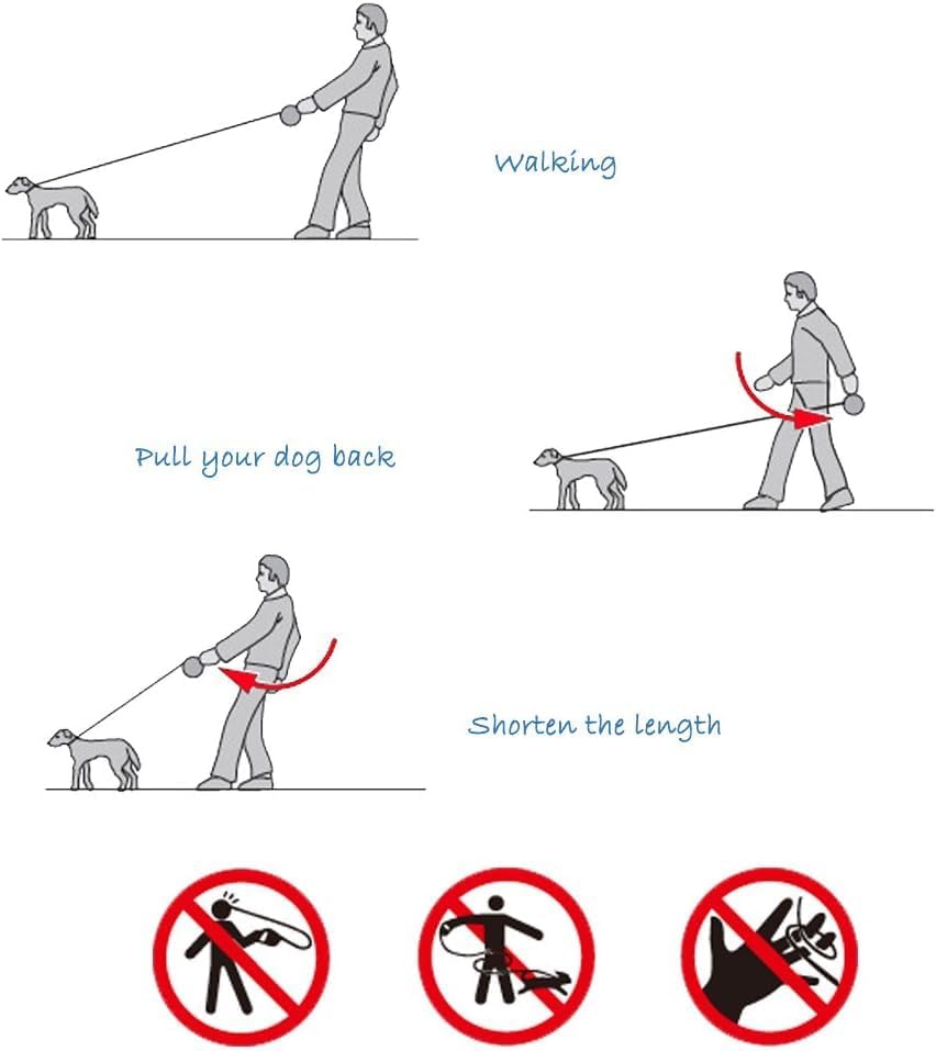 Retractable Dog Leash, EC.TEAK 26 Foot Dog Walking Leash - Image 7