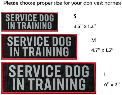 2 Pcs Reflective Service Dog in Training Patch - Image 4