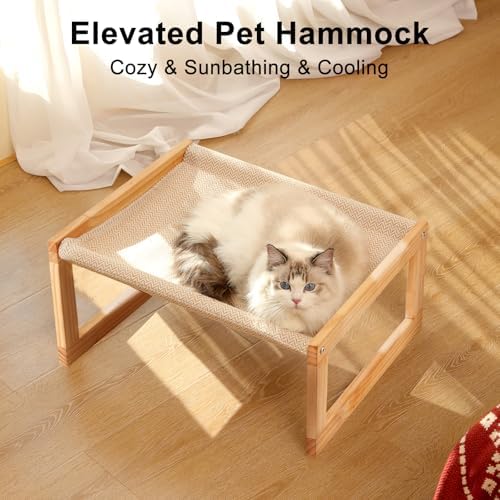 FUKUMARU Large Cat Hammock, Raised Dog Bed - Image 2