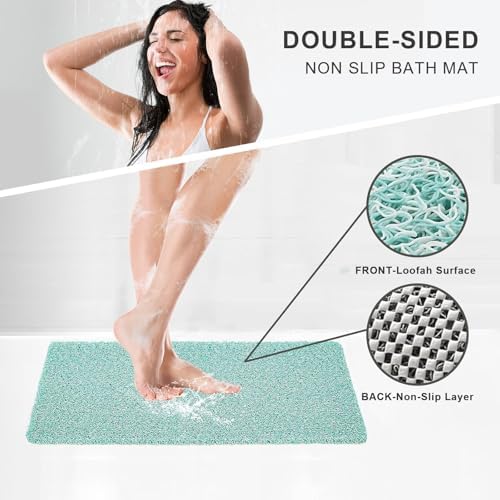Nonslip Bathtub Mat, Anti Slip Bath Mat 0.6" Extra Thick, Quick Dry Bath Tub - Image 3