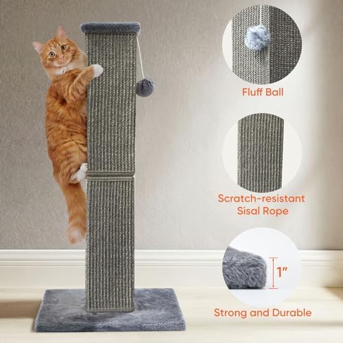 Cat Scratching Post for Indoor Cat, 32 Inch Large Cat Scratcher - Image 4
