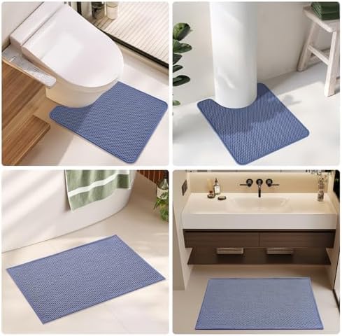 TYUU Large Bathroom Rugs Non Slip Washable Bath Rugs Super Absorbent Bathroom - Image 6