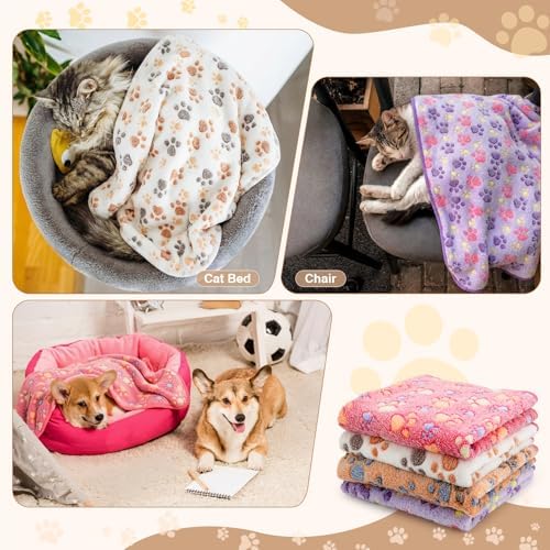 Tatuo 4 Pack Fleece Dog Blanket - Image 4