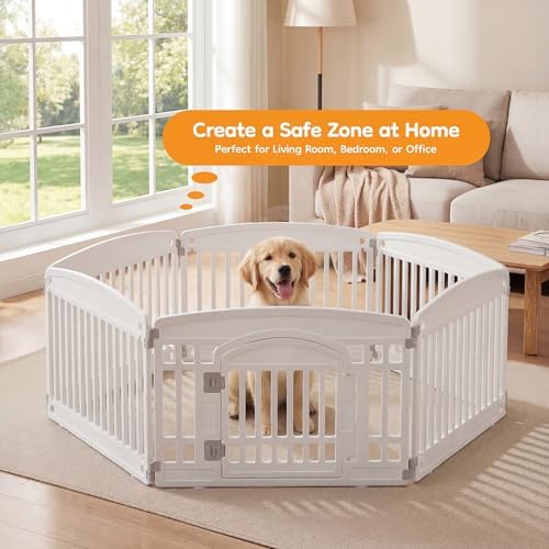NEWBULIG Dog Playpen 6-Panel, 24IN Puppy Playpen, Stable Dog Play Pen - Image 2