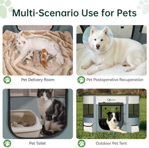 Siedihit 35" Dog Playpen, Cat Puppy Pen, Pet Portable Crate Indoor Outdoor - Image 3