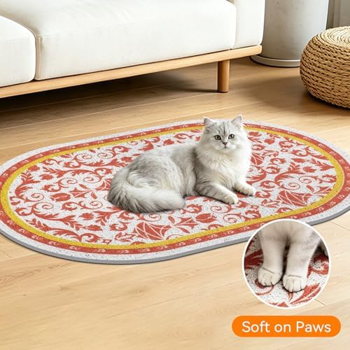 Cat Litter Mat, Waterproof & Urine-Proof Kitty Litter Catcher Mats, Soft on - Image 5