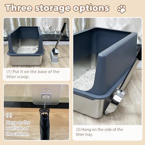 Cat Litter Scoop Deep Shovel, Detachable Long Handle Litter Scooper - Image 5