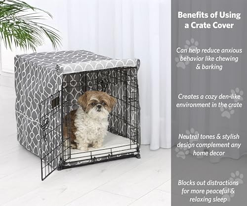 MidWest Homes for Pets Small Dog Crate Cover Featuring Teflon Fabric Protector - Image 2
