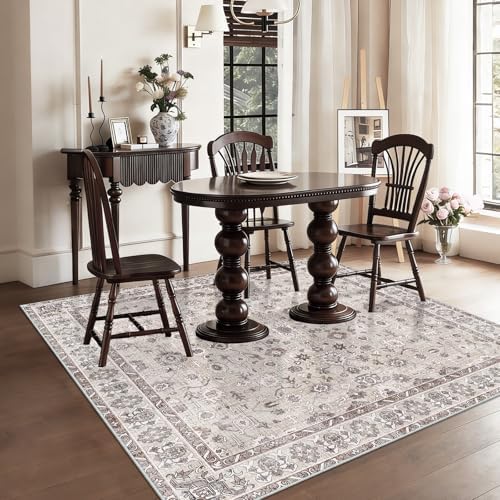 Washable 6x6 Square Rug: Non Slip Soft Stain Resistant 6 ft Carpet - Image 3