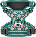 HEELE Large Dog Harness, Reflective, No Pull No Choke, Flower Grass Green L by HEELE