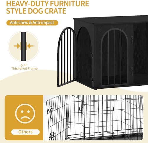 Hzuaneri 31.5'' Dog Crate Furniture, Dog Kennel Indoor - Image 6