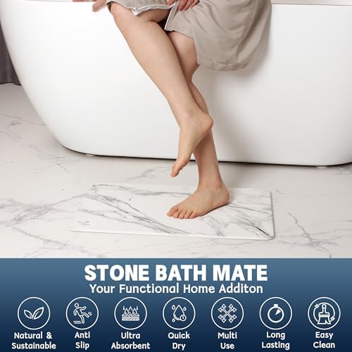 Stone Bath Mat Diatomaceous Earth Shower Mat - Image 4