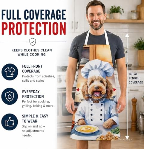 Caroline's Treasures Labradoodle The Chef Apron Cooking Kitchen Server Baking - Image 3