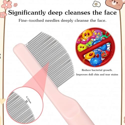 Pet Facial Grooming Comb, Stainless Steel Dog Eye Comb, Dog Flea Comb, - Image 4