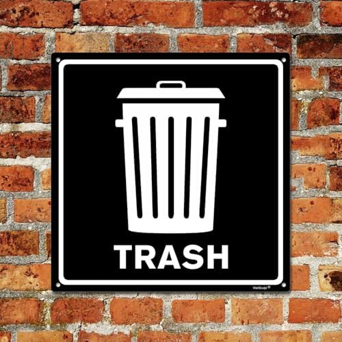 Trash Aluminum Metal Sign | Indoor Outdoor UV Stable & Weatherproof | Kitchen - Image 3