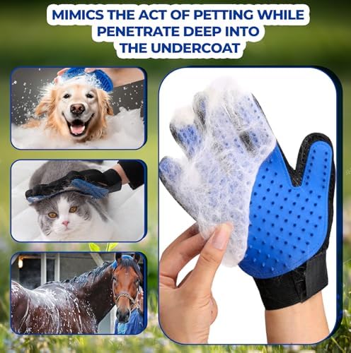 Pet Grooming Set with Dog Washing Gloves - Image 4