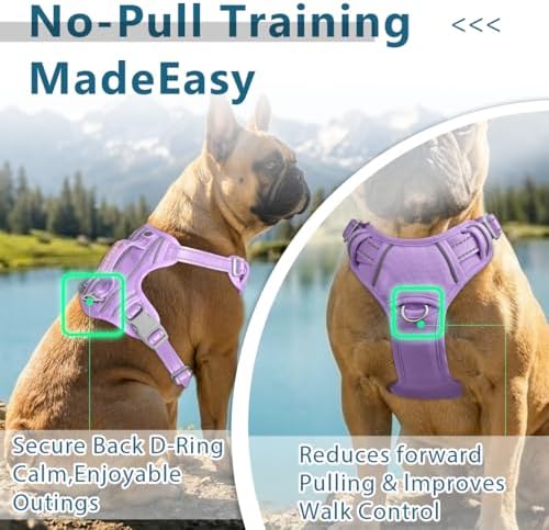 BARKBAY No Pull Dog Harness for Large Dogs, ID Tag Holder Dog Vest - Image 4