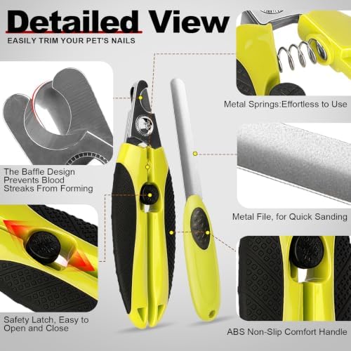 Green Professional Pet Nail Clipper&File Set - Image 3