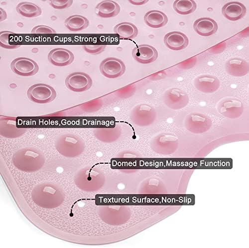 Bathtub and Shower Mats, Extra Long Non-Slip Bath Tub Mat 39 x 16 Inch - Image 3