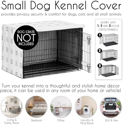 Sweet Jojo Designs 24in. Small Dog Crate Cover Pet Cage, Kennel Covers - Image 4